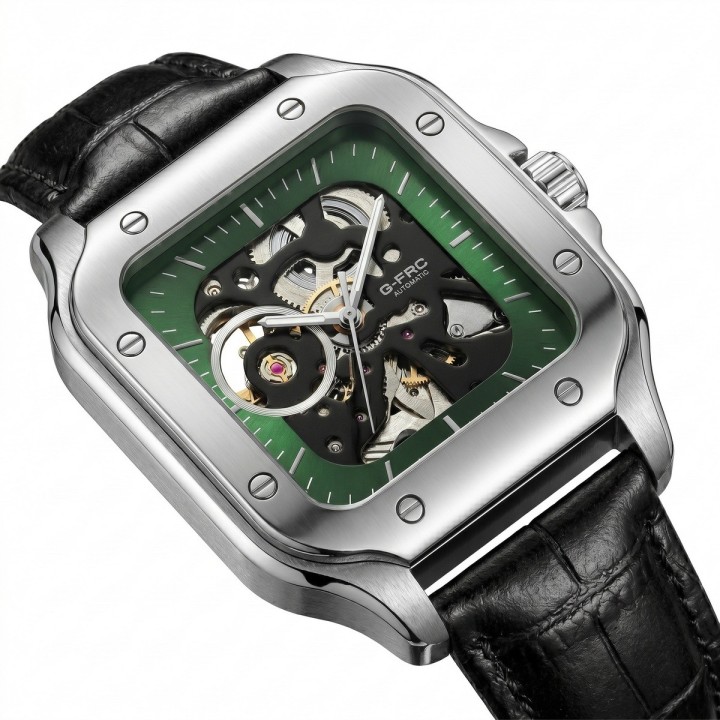 Reloj G-force At10b Automático En Cuero + Estuche Premium