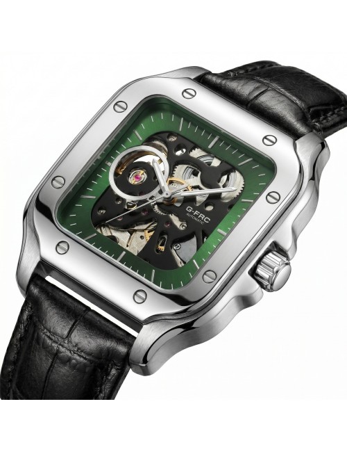 Reloj G-force At10b Automático En Cuero + Estuche Premium