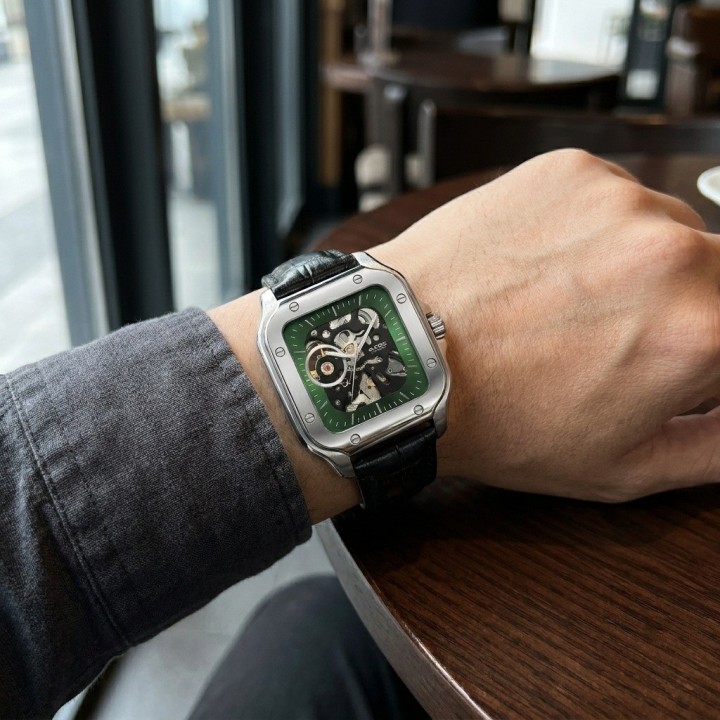 Reloj G-force At10b Automático En Cuero + Estuche Premium