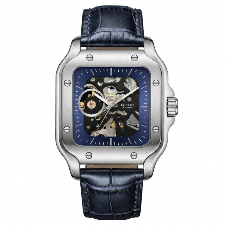 Reloj G-force At10b Automático En Cuero + Estuche Premium
