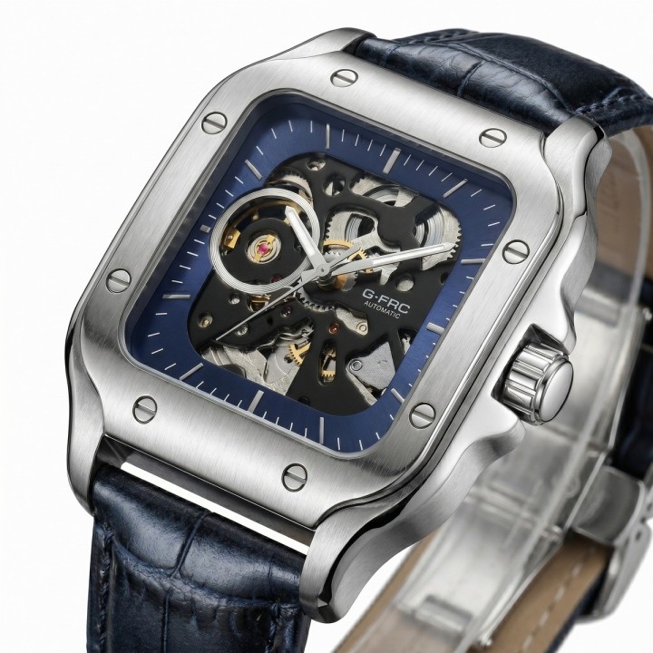 Reloj G-force At10b Automático En Cuero + Estuche Premium
