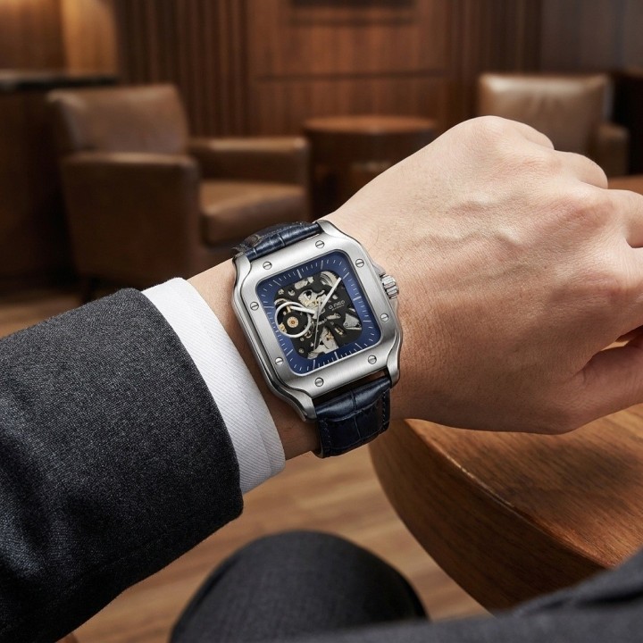 Reloj G-force At10b Automático En Cuero + Estuche Premium