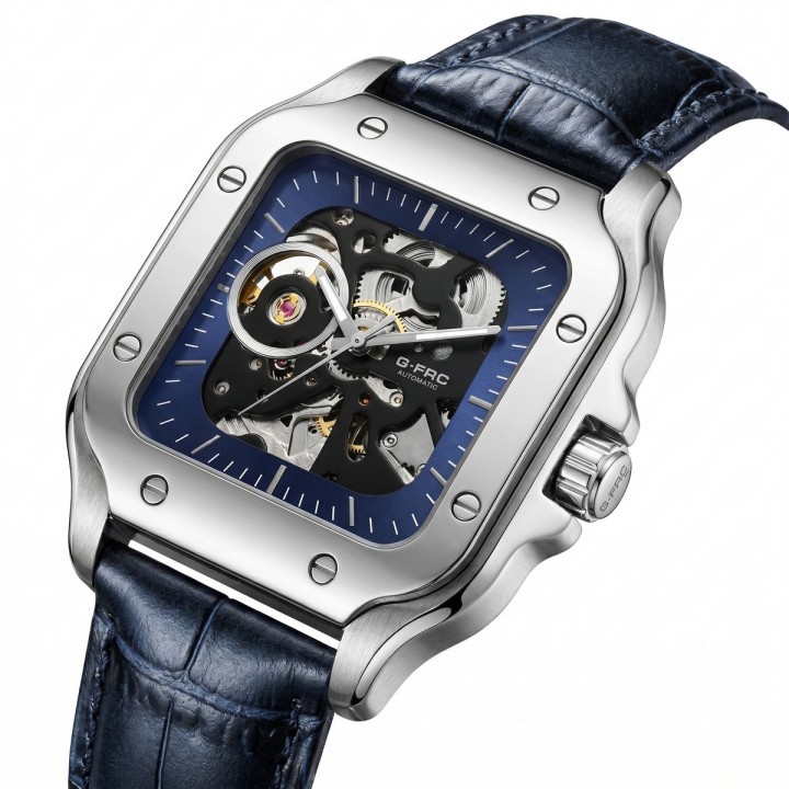 Reloj G-force At10b Automático En Cuero + Estuche Premium