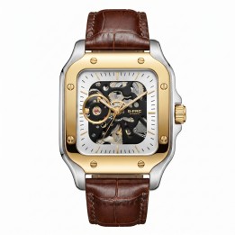 Reloj G-force At10b Automático En Cuero + Estuche Premium