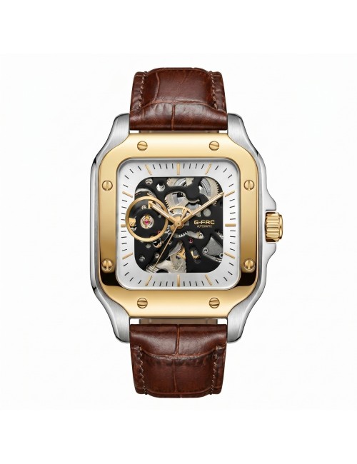 Reloj G-force At10b Automático En Cuero + Estuche Premium