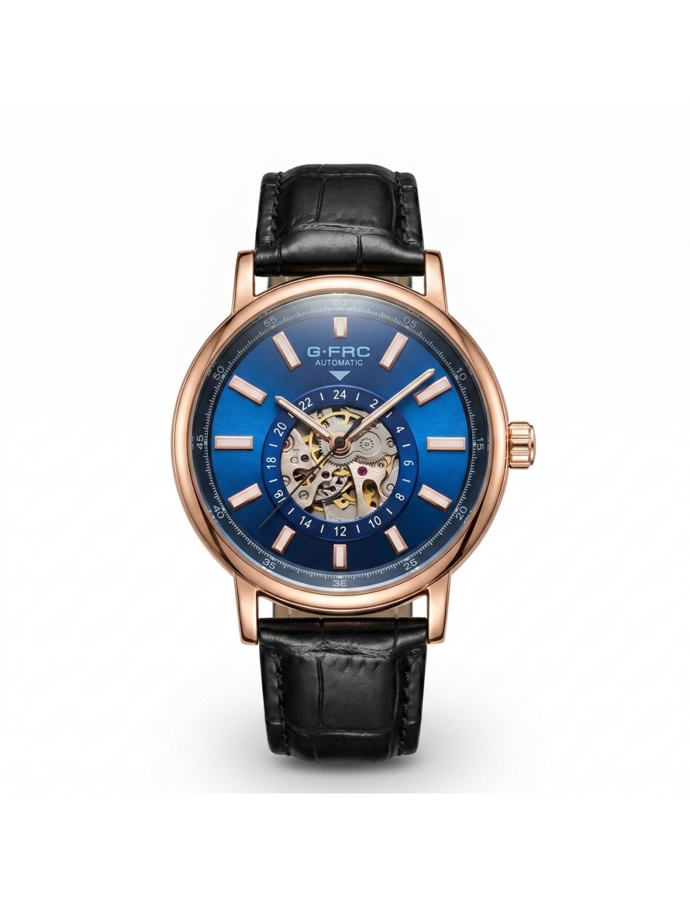 Reloj G-force At9829 Automático En Cuero + Estuche Premium