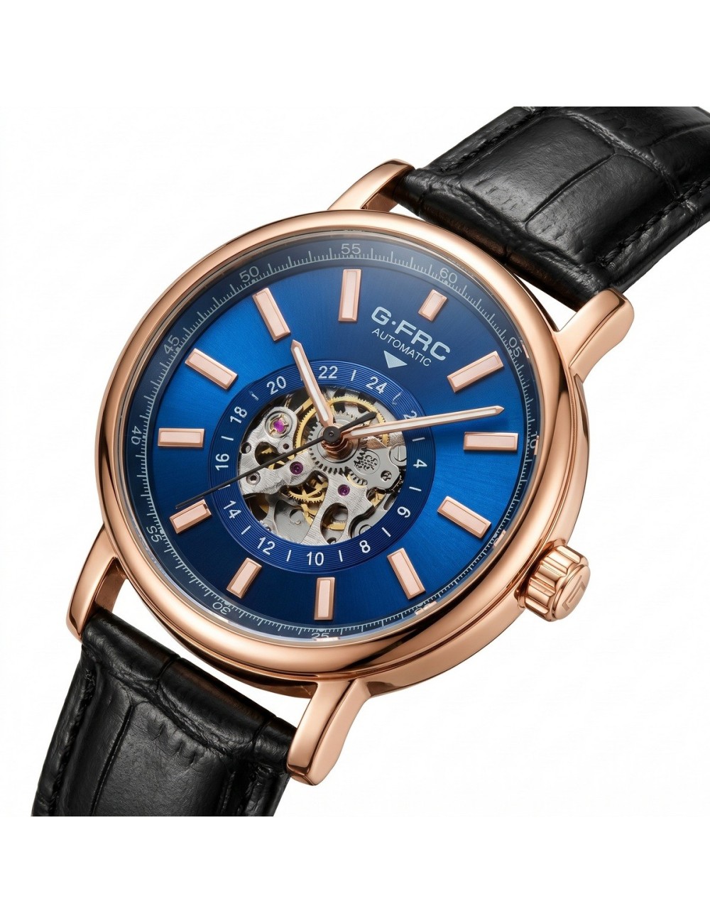 Reloj G-force At9829 Automático En Cuero + Estuche Premium