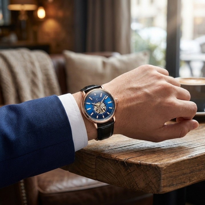 Reloj G-force At9829 Automático En Cuero + Estuche Premium