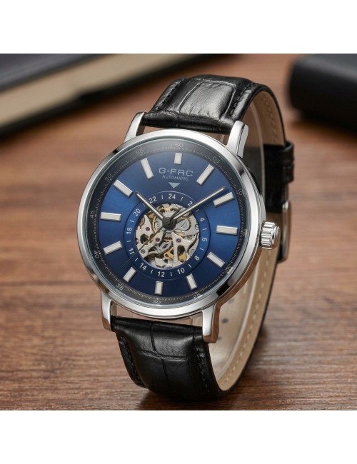 Reloj G-force At9829 Automático En Cuero + Estuche Premium