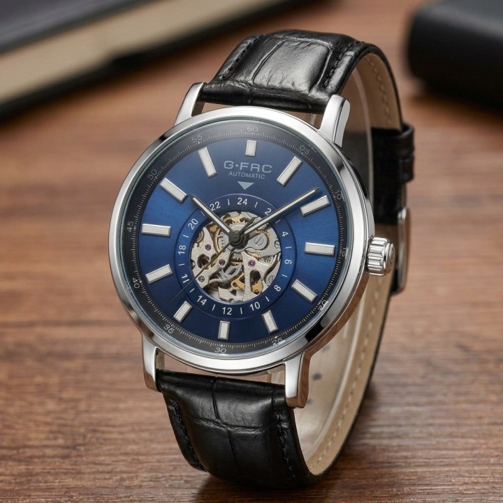 Reloj G-force At9829 Automático En Cuero + Estuche Premium