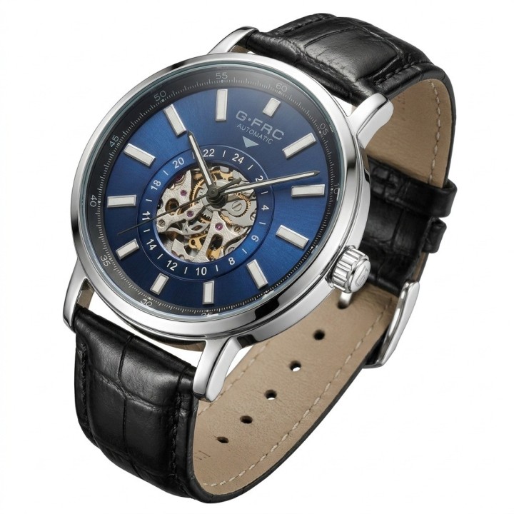 Reloj G-force At9829 Automático En Cuero + Estuche Premium