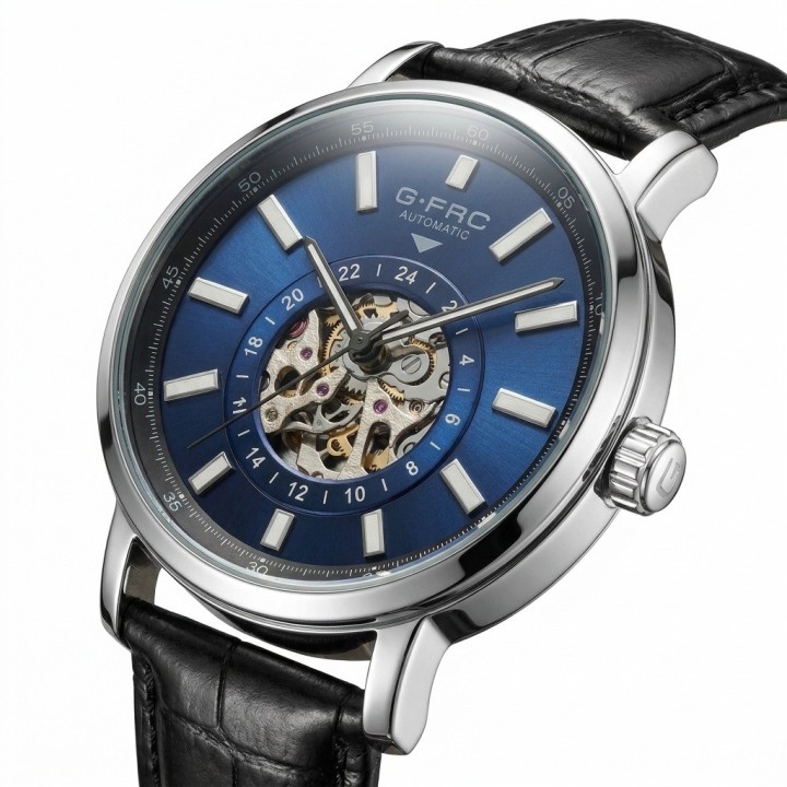Reloj G-force At9829 Automático En Cuero + Estuche Premium