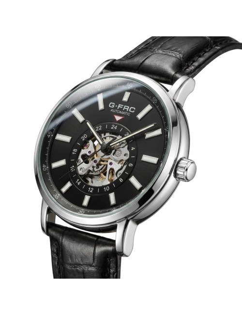 Reloj G-force At9829 Automático En Cuero + Estuche Premium