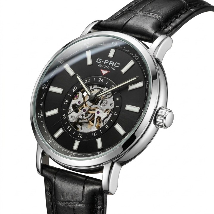 Reloj G-force At9829 Automático En Cuero + Estuche Premium