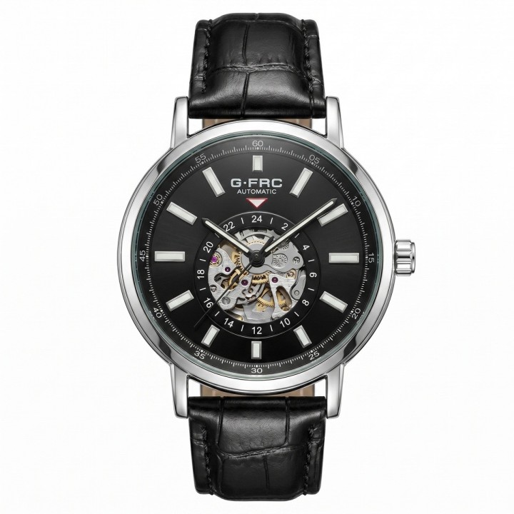 Reloj G-force At9829 Automático En Cuero + Estuche Premium