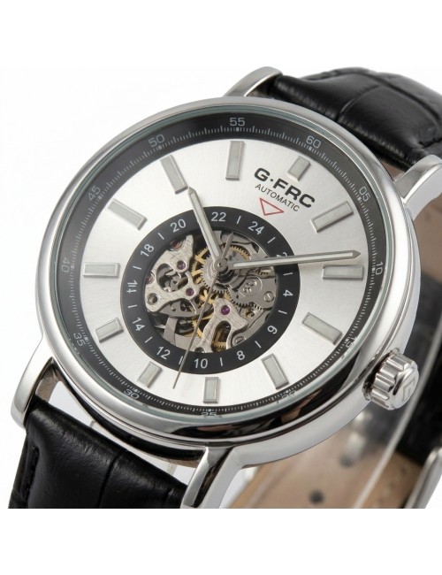 Reloj G-force At9829 Automático En Cuero + Estuche Premium