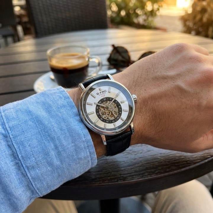 Reloj G-force At9829 Automático En Cuero + Estuche Premium