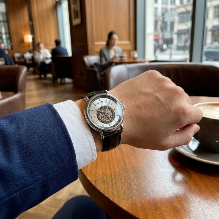 Reloj G-force At9829 Automático En Cuero + Estuche Premium