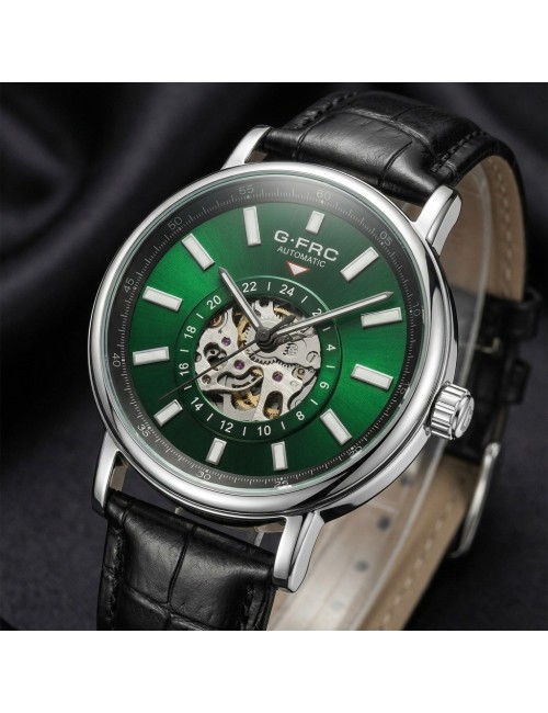 Reloj G-force At9829 Automático En Cuero + Estuche Premium