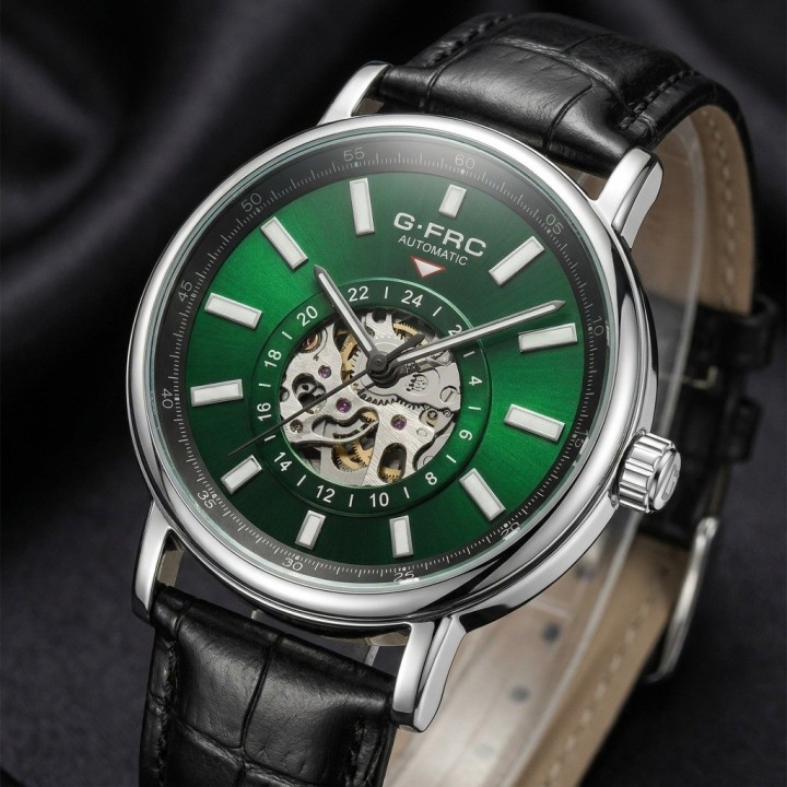 Reloj G-force At9829 Automático En Cuero + Estuche Premium