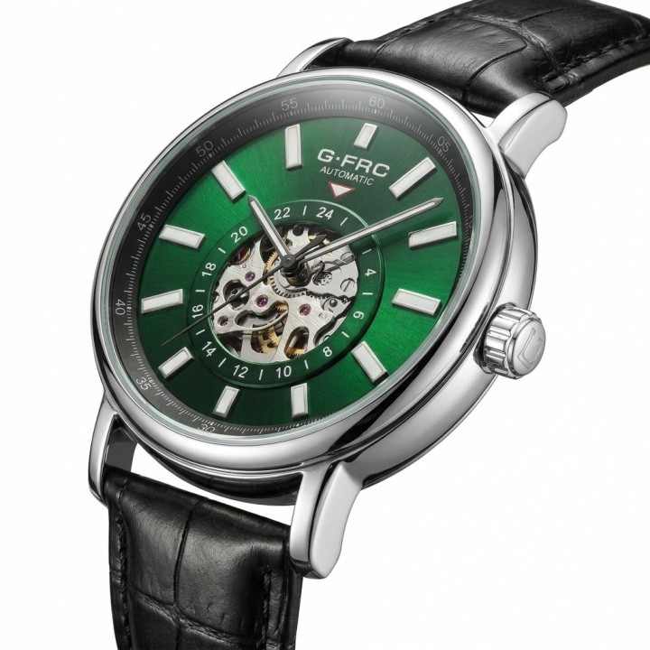 Reloj G-force At9829 Automático En Cuero + Estuche Premium