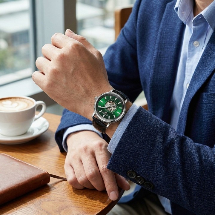 Reloj G-force At9829 Automático En Cuero + Estuche Premium