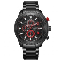 Reloj G-force Gf8047 Cronógrafo De Acero + Estuche Premium