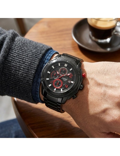 Reloj G-force Gf8047 Cronógrafo De Acero + Estuche Premium