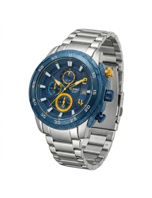 Reloj G-force Gf8047 Cronógrafo De Acero + Estuche Premium