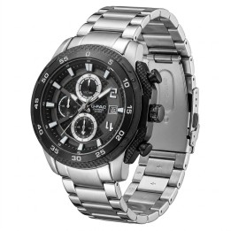 Reloj G-force Gf8047 Cronógrafo De Acero + Estuche Premium
