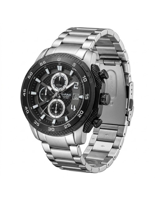 Reloj G-force Gf8047 Cronógrafo De Acero + Estuche Premium
