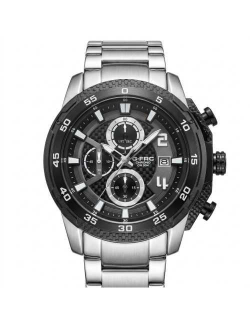 Reloj G-force Gf8047 Cronógrafo De Acero + Estuche Premium