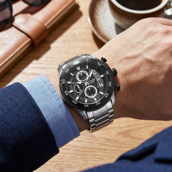 Reloj G-force Gf8047 Cronógrafo De Acero + Estuche Premium