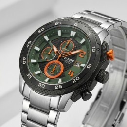 Reloj G-force Gf8047 Cronógrafo De Acero + Estuche Premium