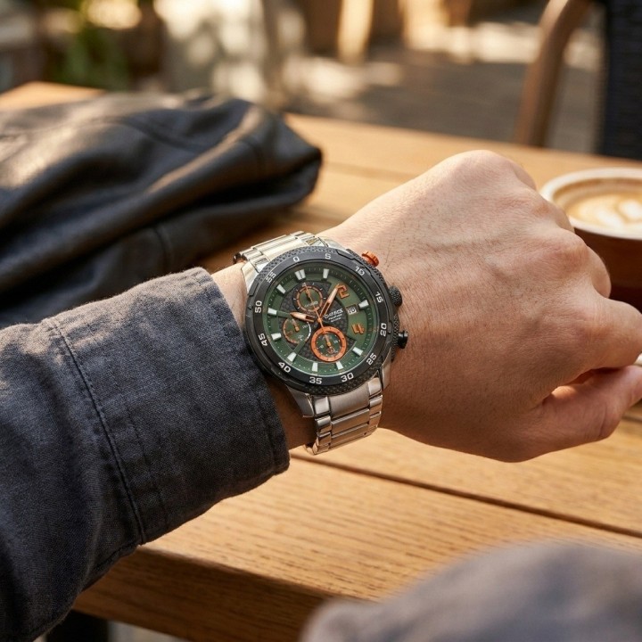 Reloj G-force Gf8047 Cronógrafo De Acero + Estuche Premium
