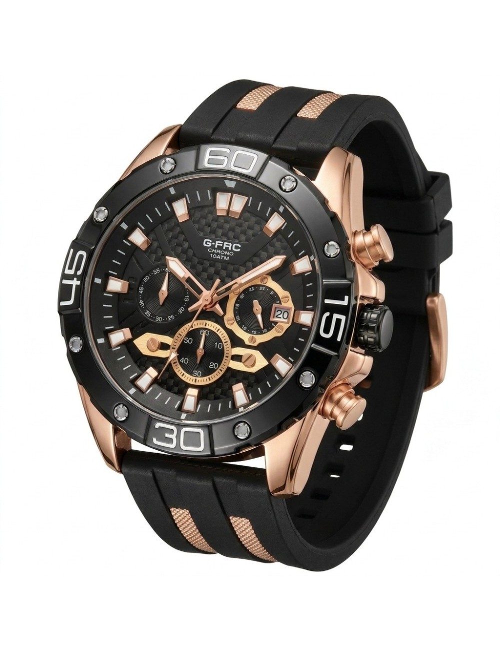 Reloj G-force Gf8019 Cronógrafo Deportivo + Estuche Premium