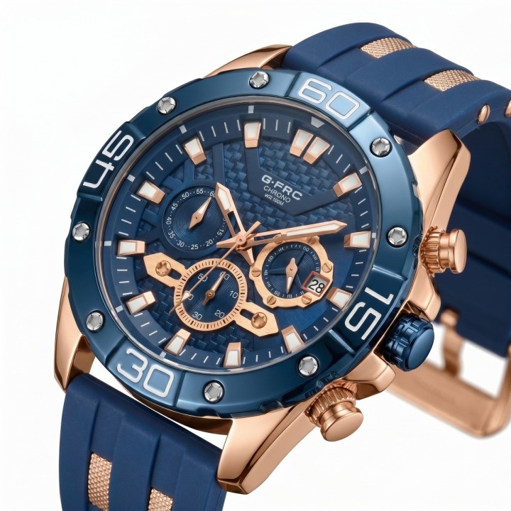 Reloj G-force Gf8019 Cronógrafo Deportivo + Estuche Premium