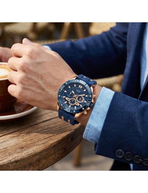 Reloj G-force Gf8019 Cronógrafo Deportivo + Estuche Premium