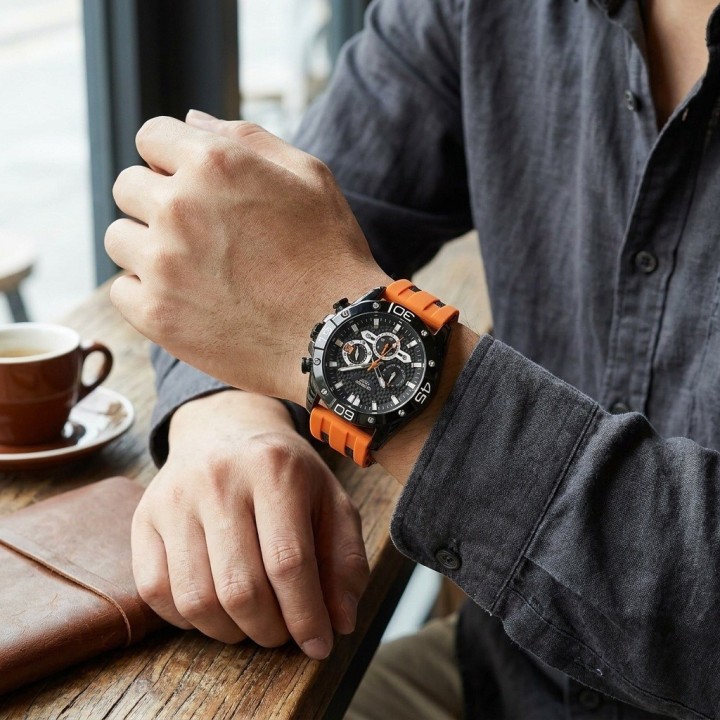 Reloj G-force Gf8019 Cronógrafo Deportivo + Estuche Premium