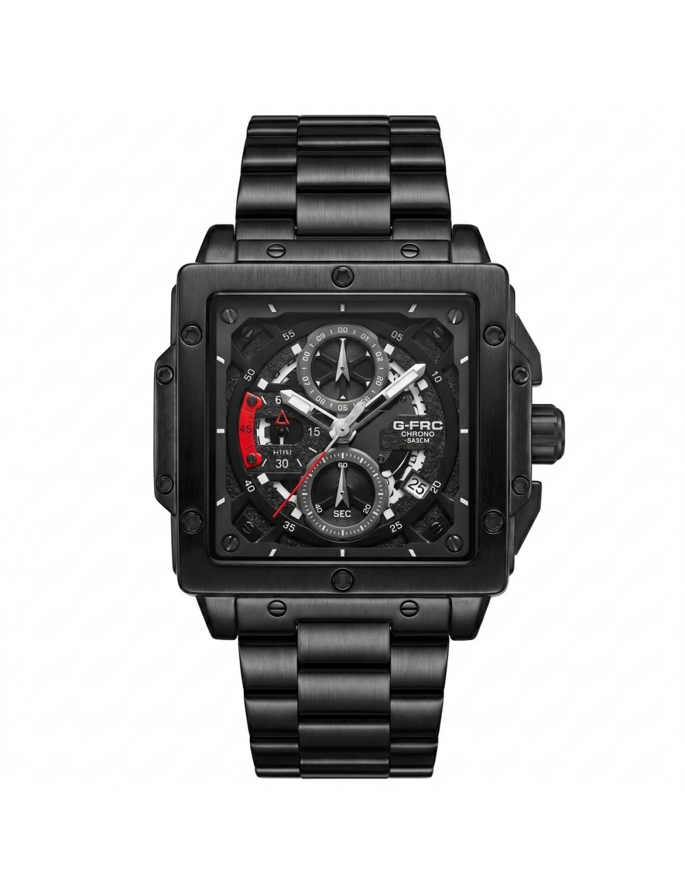 Reloj G-force Gf8064 Cronógrafo De Acero + Estuche Premium