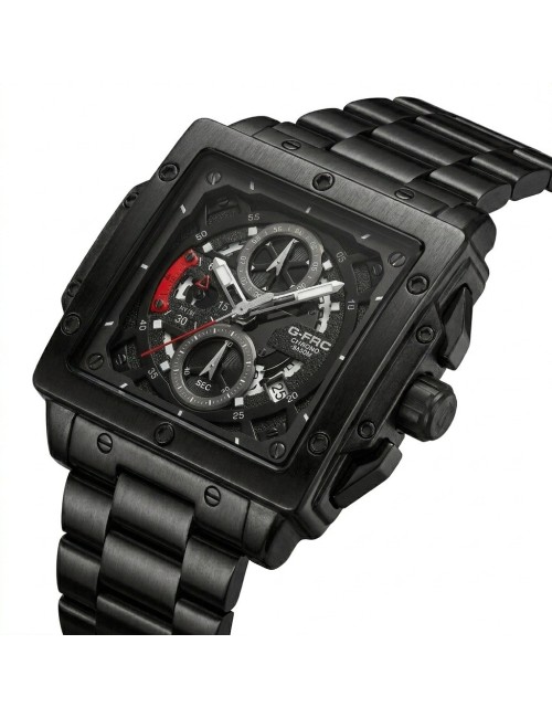Reloj G-force Gf8064 Cronógrafo De Acero + Estuche Premium