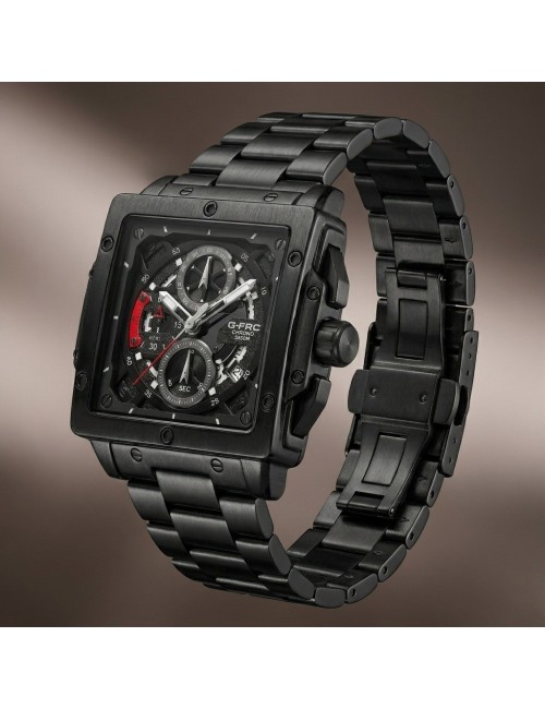Reloj G-force Gf8064 Cronógrafo De Acero + Estuche Premium