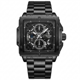 Reloj G-force Gf8064 Cronógrafo De Acero + Estuche Premium