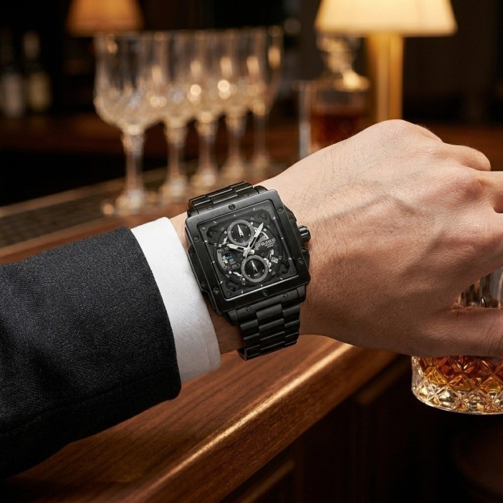 Reloj G-force Gf8064 Cronógrafo De Acero + Estuche Premium