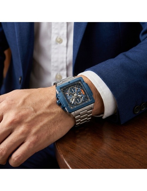 Reloj G-force Gf8064 Cronógrafo De Acero + Estuche Premium