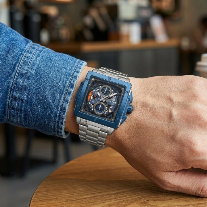 Reloj G-force Gf8064 Cronógrafo De Acero + Estuche Premium