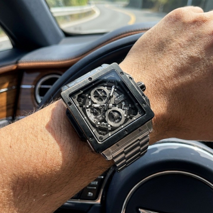 Reloj G-force Gf8064 Cronógrafo De Acero + Estuche Premium