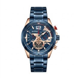 Reloj G-force Gr8395 Cronógrafo De Acero + Estuche Premium