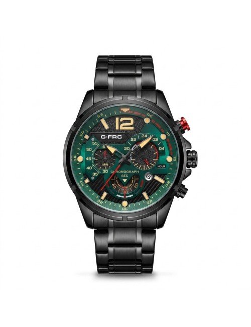 Reloj G-force Gr8395 Cronógrafo De Acero + Estuche Premium