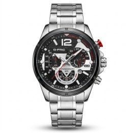 Reloj G-force Gr8395 Cronógrafo De Acero + Estuche Premium